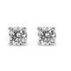 0.25 CTW Round Lab-Grown Diamond Stud Earrings in 14K Gold Over Sterling Silver (F Color, VS Clarity)