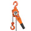 VEVOR Manual Lever Chain Hoist, 3/4 Ton 1650 lbs Capacity 10 FT Come Along, G80 Galvanized Carbon Steel with Weston Double-Pawl Brake, Auto Chain Lea