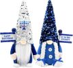Hanukkah Gnomes Decorations for Home Indoor, Hanukkah Menorah Plush Decor, Jewish, Chanukah Ornaments Jewish Decorations for Party, Table and Tiered