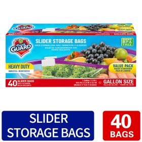 40 Count Slider Storage Bags, Zippered Fresh-keeping Bag, Heavy Duty Food Sorting Storage Bag, Food Preservation Sealed Bag, For Fruit, Grain, Vegeta