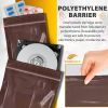 Amber Zip Bags for Packaging, 6 x 8 Inches. Pack of 100 Brown Plastic Zip Baggies. Zip Poly Bags Reclosable. Polyethylene Reclosable Bag 3 Mil. Reclo