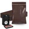 Amber Zip Bags for Packaging, 6 x 8 Inches. Pack of 100 Brown Plastic Zip Baggies. Zip Poly Bags Reclosable. Polyethylene Reclosable Bag 3 Mil. Reclo