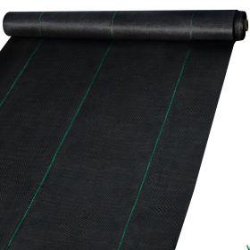 VEVOR Weed Control Fabric 6ft x 300ft - Geo Textile Fabric Heavy Duty - Woven Ground Cover for Commercial Greenhouse, Yard, Garden Barrier Cloth Bloc