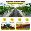 VEVOR Weed Control Fabric 6ft x 300ft - Geo Textile Fabric Heavy Duty - Woven Ground Cover for Commercial Greenhouse, Yard, Garden Barrier Cloth Bloc