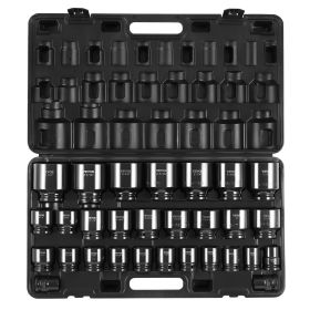 VEVOR Impact Socket Set 3/4 Inches 29 Piece Impact Sockets, 6-Point Sockets, Rugged Construction, CR-M0, 3/4 Inches Drive Socket Set Impact SAE 3/4 i