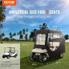 VEVOR Golf Cart Enclosure, Polyester Driving Enclosure, Club Car Covers Suitable for 2-Seater Golf Carts, Sunproof and Dustproof Outdoor Cart Cover