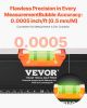 VEVOR 4-Piece Torpedo Level, 48/24/16/10 Inch All Magnetic Levels Set, Fluorescent Light Up Bubble Vials Ruler for 45/90/180 Degree, Aluminum Alloy M