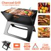 Portable Charcoal Grill - Mini BBQ Grill - Small Table Top Charcoal Grill for Camping, Outdoor Cooking - Foldable Camping Grill for Picnics, Tailgati