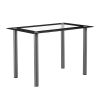 [Replace D0102H26NXG] 110cm Dining Table Tempered Glass Dining Table