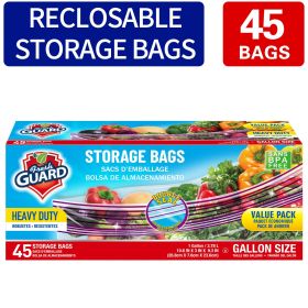 45 Count Reclosable Storage Bags, Fresh-keeping Bag, Heavy Duty Food Sorting Storage Bag, Food Preservation Sealed Bag, For Fruit, Grain, Vegetable A