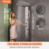 VEVOR Shower Panel System, 6 Shower Modes, LED & Display Shower Panel Tower, Rainfall, Waterfall, 4 Body Massage Jets, Tub Spout, Handheld Shower Hea