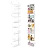 VEVOR Over the Door Pantry Organizer, 9-Tier Pantry Organization and Storage, Heavy-Duty Steel Hanging Spice Rack, Adjustable Wall Seasoning Shelves,