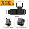 Weight Lifting Hooks for Men and Women(Pair), 330 LB Heavy Duty Gym Lifting Wrist Strap Hook for Deadlifts, Pull-Ups, Strength Training, 0.4inch Grip