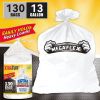 130 Bags 13 Gallon Expandable Heavy-Duty Plastic Multipurpose Disposable Garbage Bags-Super Strong, Leak-Resistant, And Odor-Proof For Bedroom, Kitch