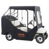 VEVOR Golf Cart Enclosure, Polyester Driving Enclosure, Club Car Covers Suitable for 2-Seater Golf Carts, Sunproof and Dustproof Outdoor Cart Cover