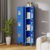 66"H Metal Lockers for Employees with 3 Door Storage Locker for Employees Gym School Home Office Garage - Assembly Required(Blue)