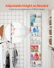 VEVOR Over the Door Pantry Organizer, 9-Tier Pantry Organization and Storage, Heavy-Duty Steel Hanging Spice Rack, Adjustable Wall Seasoning Shelves,