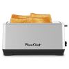 4-Slice Toaster, Extra Wide Long Slot Toaster, 6 Browning Settings, Bagel/Defrost/Reheat Functions, Removable Crumb Tray, Upgraded Stainless Steel, S