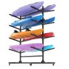 82"H Kayak Storage Rack, Heavy Duty Freestanding Kayak Storage Rack – Adjustable 8 Kayak Stand with Wheels for Garage, Indoor & Outdoor Use, 58"D*45.