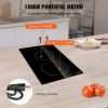 VEVOR Built in Electric Stove Top, 20 x 11.6 inch 2 Burners, 240V Glass Radiant Cooktop with Sensor Touch Control, Timer & Child Lock Included, 9 Pow