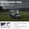 VEVOR Golf Cart Enclosure, Polyester Driving Enclosure, Club Car Covers Suitable for 2-Seater Golf Carts, Sunproof and Dustproof Outdoor Cart Cover
