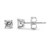 0.25 CTW Round Lab-Grown Diamond Stud Earrings in 14K Gold Over Sterling Silver (F Color, VS Clarity)