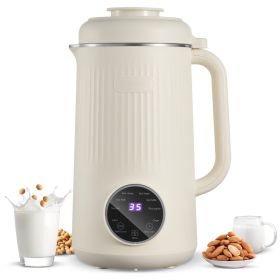 VEVOR 8-in-1 Nut Milk Maker, 41 oz Soy Milk Maker Machine with 10 Blades, for Homemade Oat, Nut, Soy, Juice, Milkshake, Rice Cereal, Plant-Based Beve
