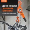 VEVOR Manual Lever Chain Hoist, 3/4 Ton 1650 lbs Capacity 10 FT Come Along, G80 Galvanized Carbon Steel with Weston Double-Pawl Brake, Auto Chain Lea