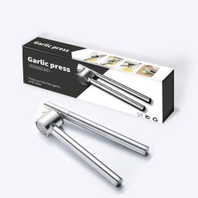 Kitchen Garlic Press with Soft;  Easy to Squeeze Ergonomic Handle - Garlic Mincer Tool with Sturdy Design Extracts More Garlic Paste - Easy to Clean