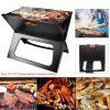 Portable Charcoal Grill - Mini BBQ Grill - Small Table Top Charcoal Grill for Camping, Outdoor Cooking - Foldable Camping Grill for Picnics, Tailgati