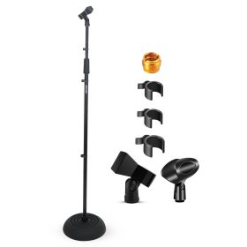 5Core Mic Stand Floor Heavy Duty Height Adjustable Pedestal Para Microfono for Singing On Stage Studio - MS RBP5