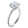 3.50 CTW Round Lab-Grown Diamond Solitaire Engagement Ring in 14K White Gold (F/VS, AGI Certified)