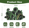 Green And Purple Cthulhu Rugs Water Absorbent Bath Mat Octopus Anime Rug Graphic Gothic Bathroom Rugs Fantasy Decorate, Non Slip Backing, Unique Gift