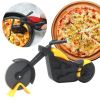 1pc, Premium Pizza Cutter, Pizza Wheel, Metal Pizza Knife, Stainless Steel Pizza Cutter Wheel, Motorcycle Shape Plastic Pizza Cutter With Stainless S