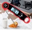 Digital Meat Thermometer with Probe - Waterproof;  Kitchen Instant Read Food Thermometer for Cooking;  Baking;  Liquids;  Candy;  Grilling BBQ & Air