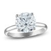 3.50 CTW Round Lab-Grown Diamond Solitaire Engagement Ring in 14K White Gold (F/VS, AGI Certified)